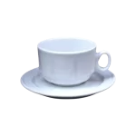 Taza de cafe con plato