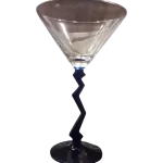 Copa pie azul zig zag cocktail